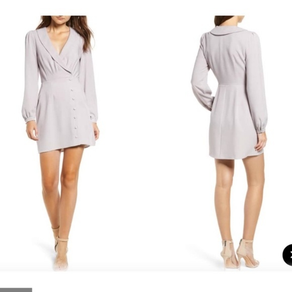 Wayf Rozy Glenplaid Button Down Wrap Dress M - Picture 2 of 8